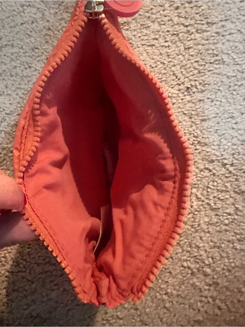 NWOT RARE BEAUTY Puffy Makeup Bag in Happy